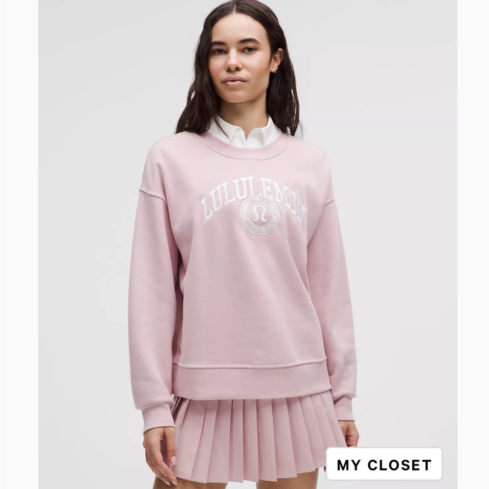lululemon Perfectly Oversized Crew, Women’s L in Pink Haze